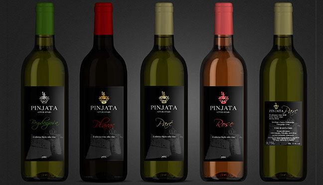 dizajn etikete za vino Pinjata Hvar