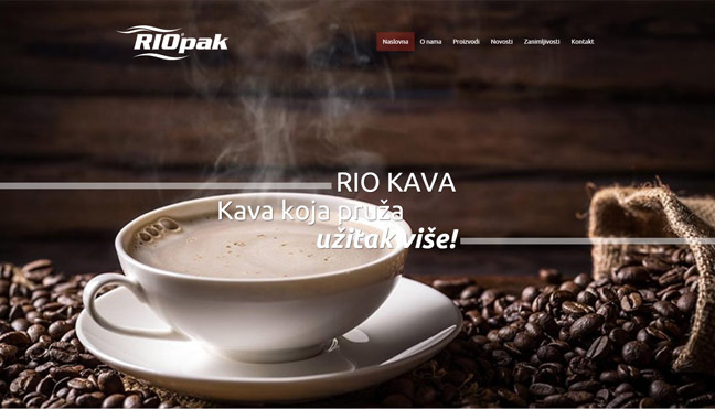 Izrada web stranice za RIO-PAK Slavonski Brod